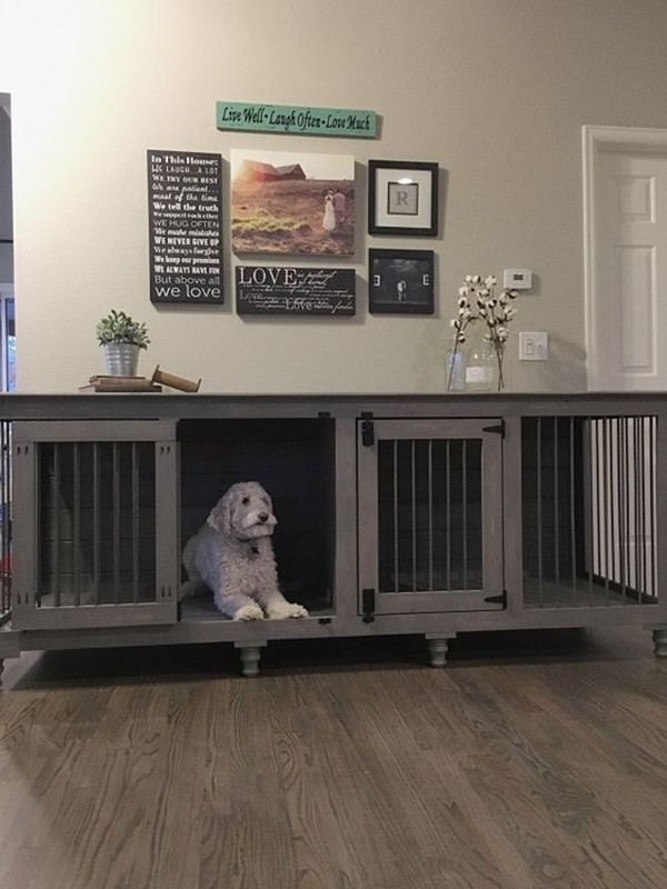 DIY Large Dog Crate
 Top 40 Dog Crate Ideas In 2020