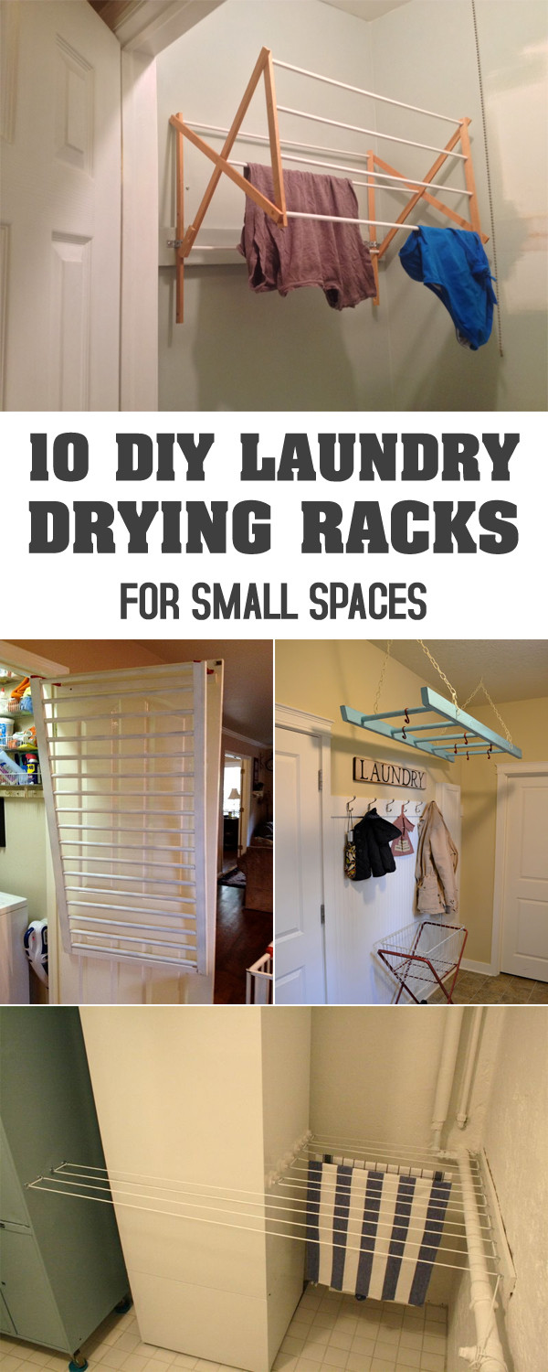 DIY Laundry Rack
 10 DIY Laundry Drying Racks For Small Spaces