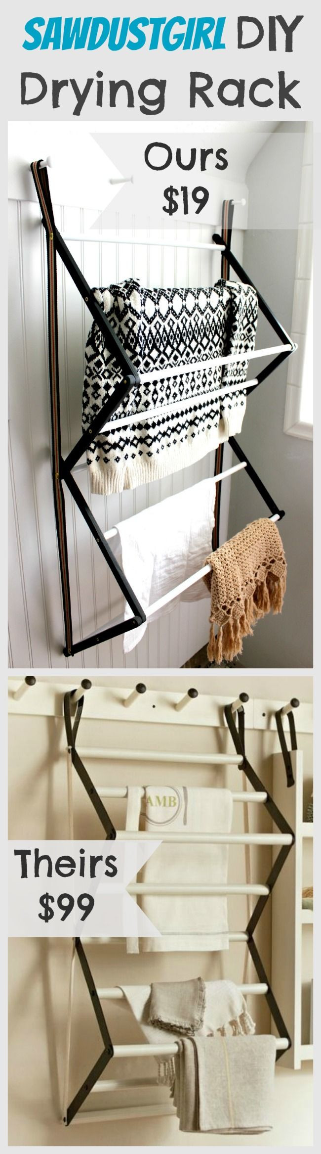 DIY Laundry Rack
 Diy Laundry Drying Rack WoodWorking Projects & Plans