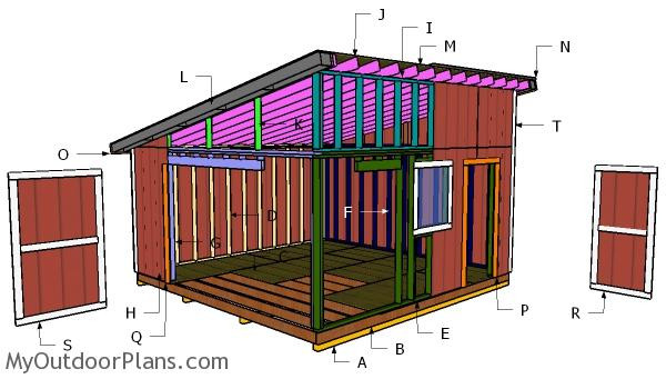 DIY Lean To Shed Plans
 16x16 Lean To Shed Roof Plans MyOutdoorPlans