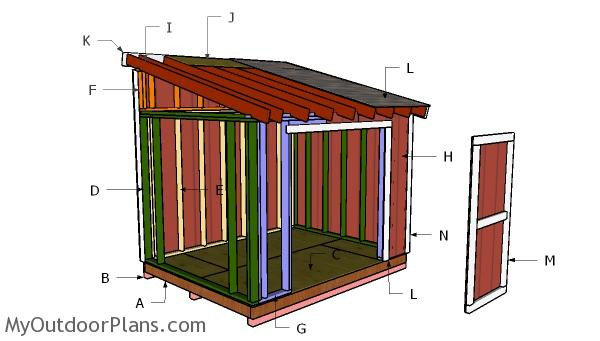 DIY Lean To Shed Plans
 8x10 Lean to Shed Plans MyOutdoorPlans