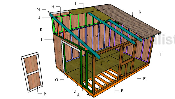 DIY Lean To Shed Plans
 12x16 Lean to Shed Roof Plans