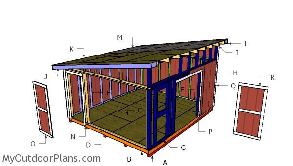 DIY Lean To Shed Plans
 14x16 Lean to Shed Plans MyOutdoorPlans