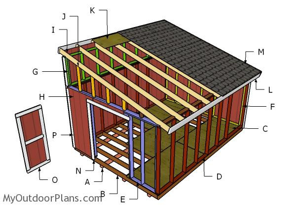 DIY Lean To Shed Plans
 12x16 Lean to Shed Plans MyOutdoorPlans