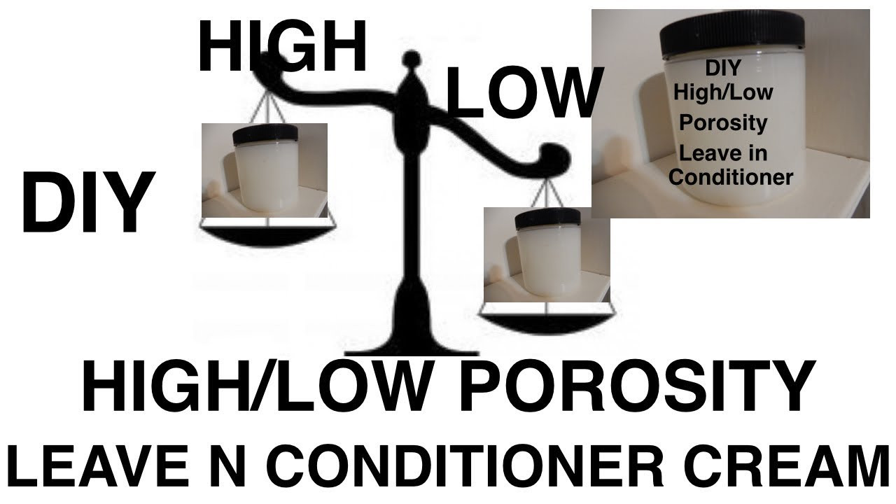 DIY Leave In Conditioner For Low Porosity Hair
 DIY High Low Porosity Leave In Conditioner Cream