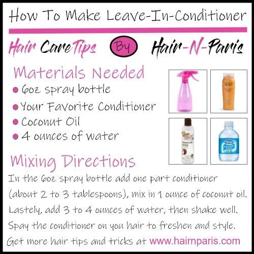 DIY Leave In Hair Conditioner
 DIY Leave In Conditioner To Help Maintain Your Sew in’s