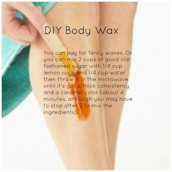 DIY Leg Hair Removal
 Wax Hair removal and Homemade sugar wax on Pinterest