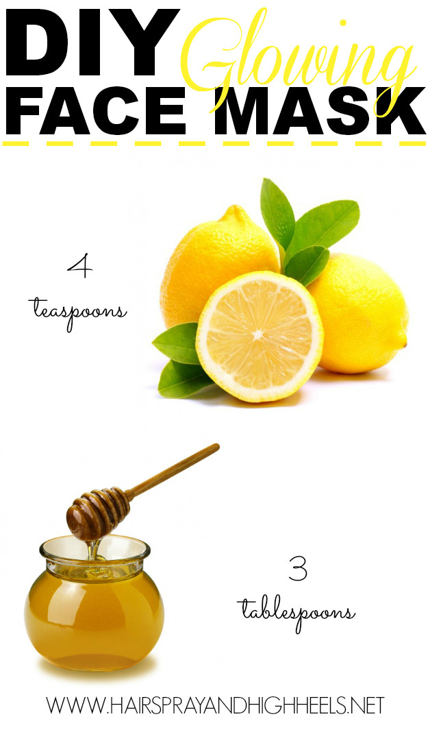 DIY Lemon Face Mask
 DIY Lemon & Honey Face Mask Hairspray and Highheels