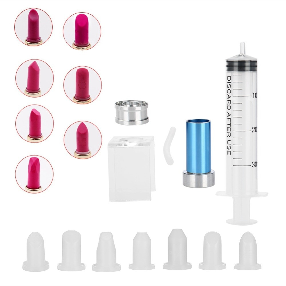 DIY Lipstick Kit
 1 set Lipstick Mold Silicone Homemade Lip Balm Mould