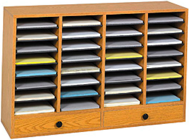 DIY Literature Organizer
 Wood Adjustable Literature Organizer 32 partment with