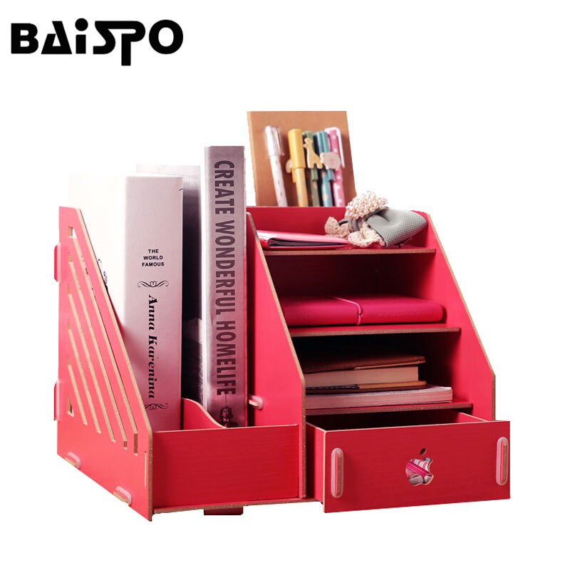 DIY Literature Organizer
 BAISPO Multifunction DIY Cosmetic Storage Racks Book Shelf