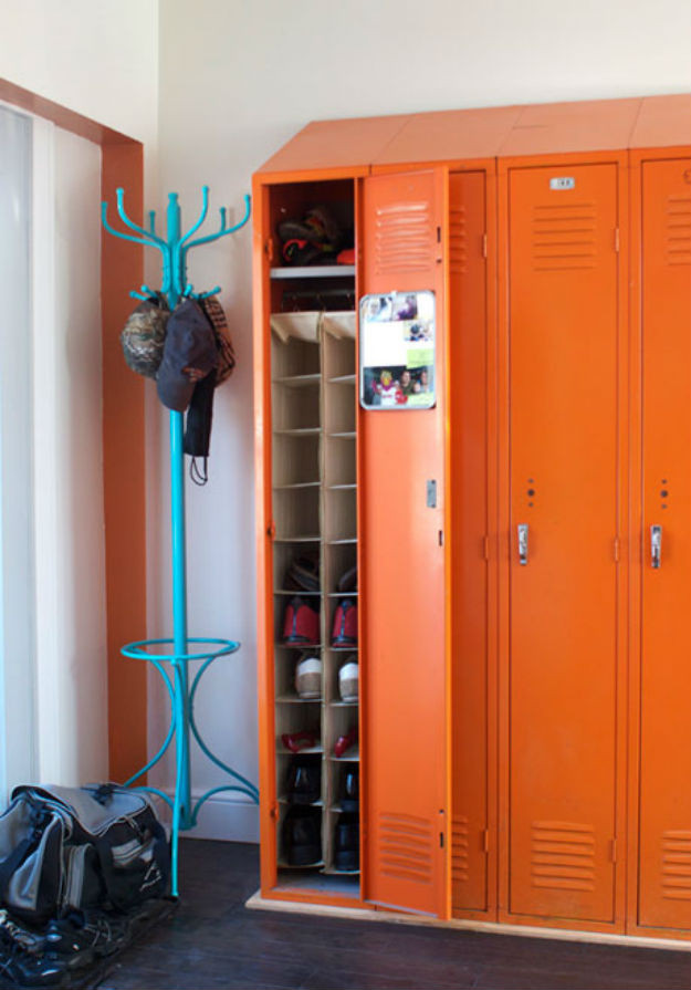 DIY Locker Organization Ideas
 Shoe Storage Ideas DIY Projects Craft Ideas & How To’s for