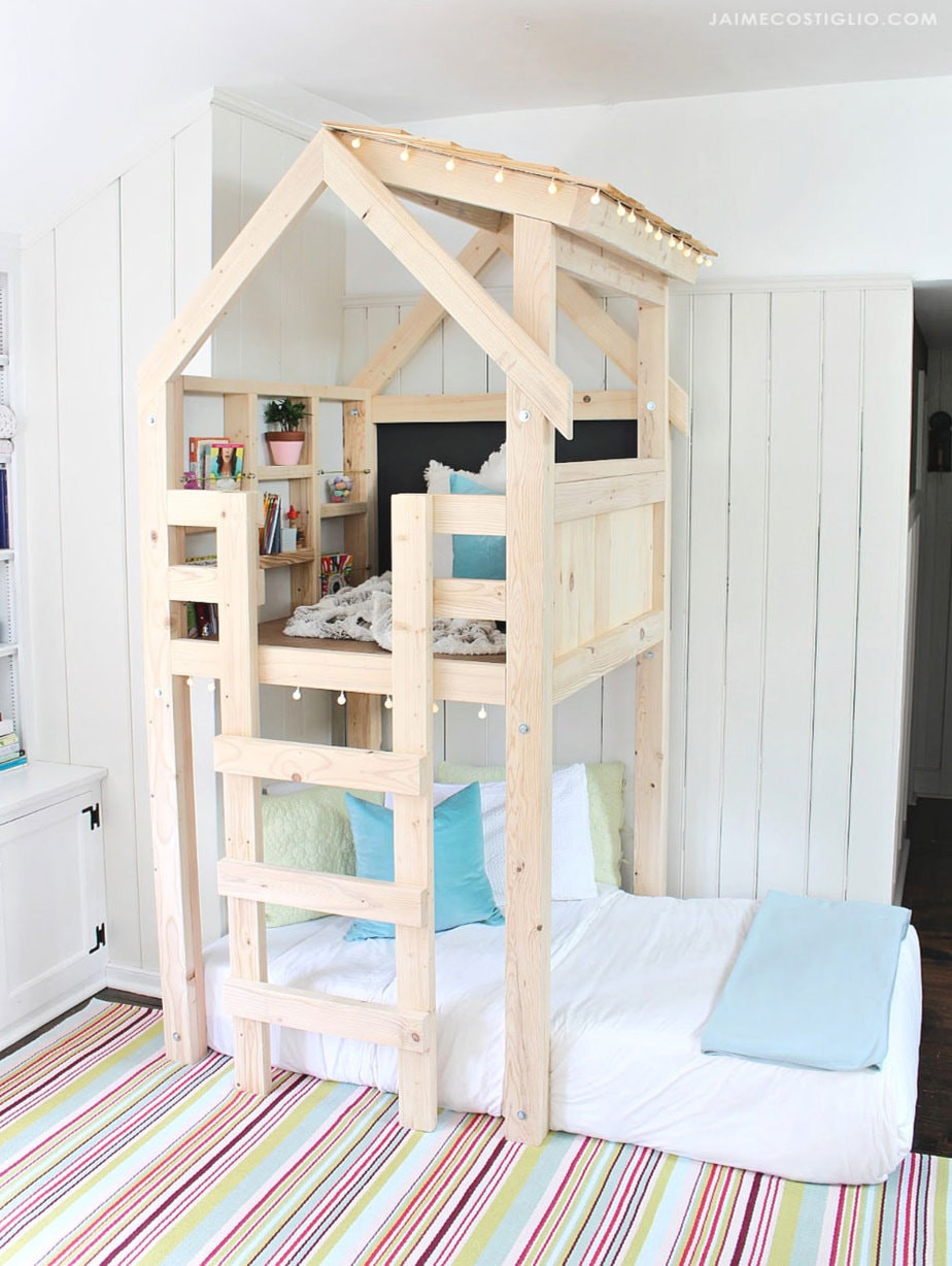 DIY Loft Beds For Kids
 DIY Over Bed Kids Loft Jaime Costiglio