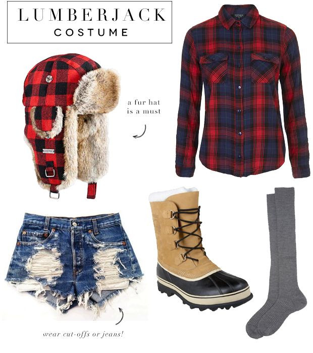 DIY Lumberjack Costume
 Super Easy Last Minute Halloween Costumes With images