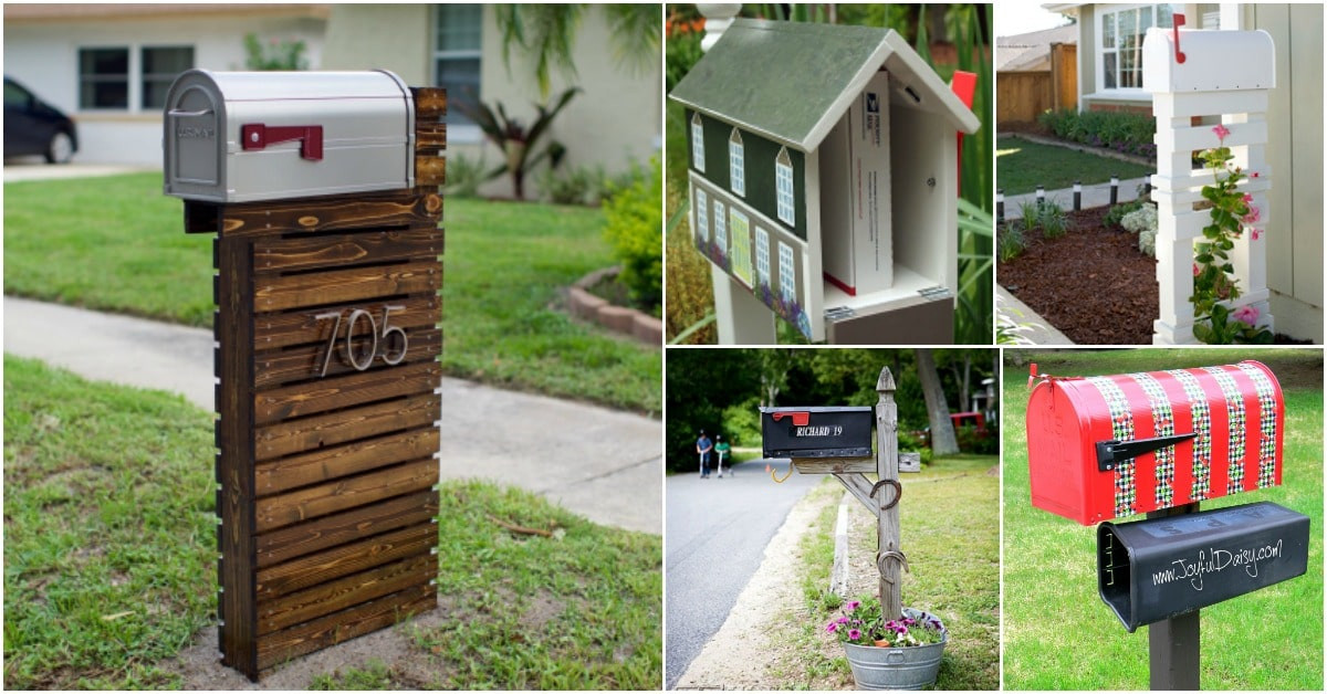DIY Mailbox Post Ideas
 15 Amazingly Easy DIY Mailboxes That Will Improve Your