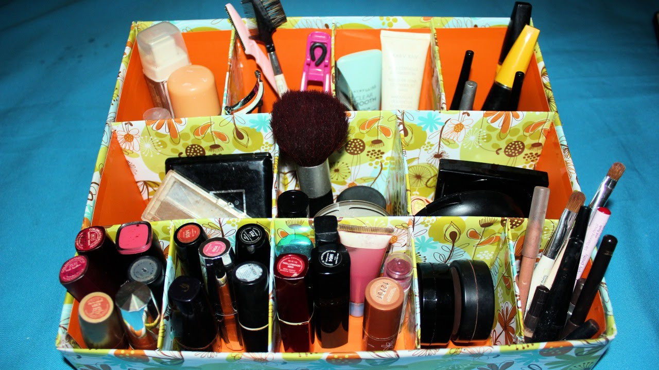 DIY Makeup Organizer Cardboard
 How To Create an Easy Cardboard Makeup Organizer DIY