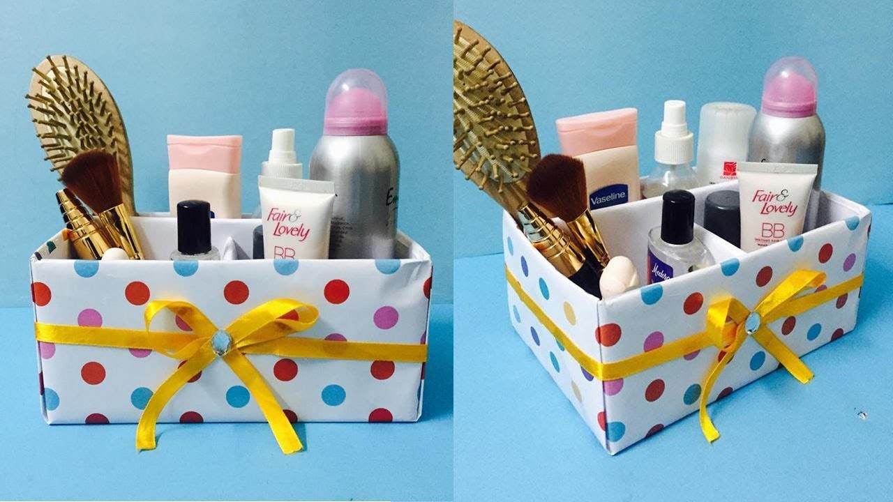 DIY Makeup Organizer Cardboard
 DIY Makeup Organizer Box