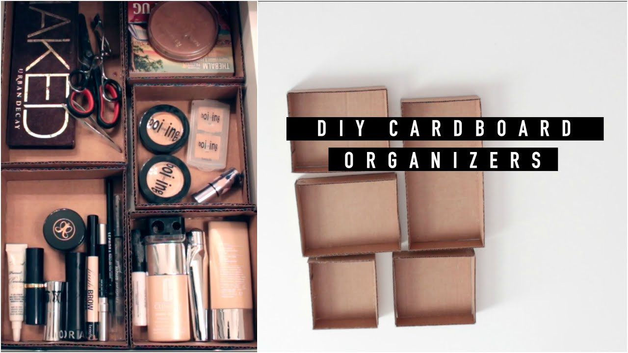 DIY Makeup Organizer Cardboard
 DIY MAKEUP ORGANIZER WITH CARDBOARD