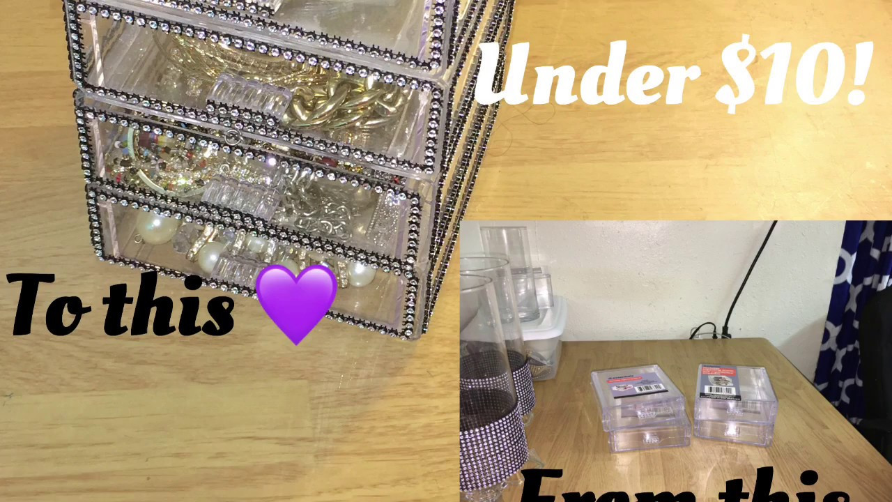 DIY Makeup Organizer Dollar Tree
 DIY DOLLAR TREE JEWELRY BOX MAKEUP ORGANIZER TUTORIAL