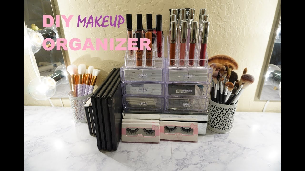 DIY Makeup Organizer Dollar Tree
 DIY DOLLAR TREE MAKEUP ORGANIZER