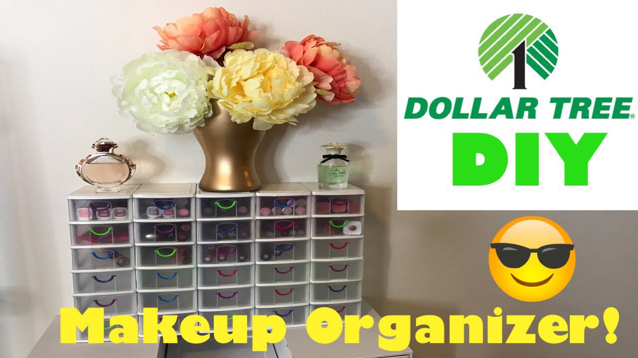 DIY Makeup Organizer Dollar Tree
 Dollar Tree DIY Makeup Organizer with Drawers