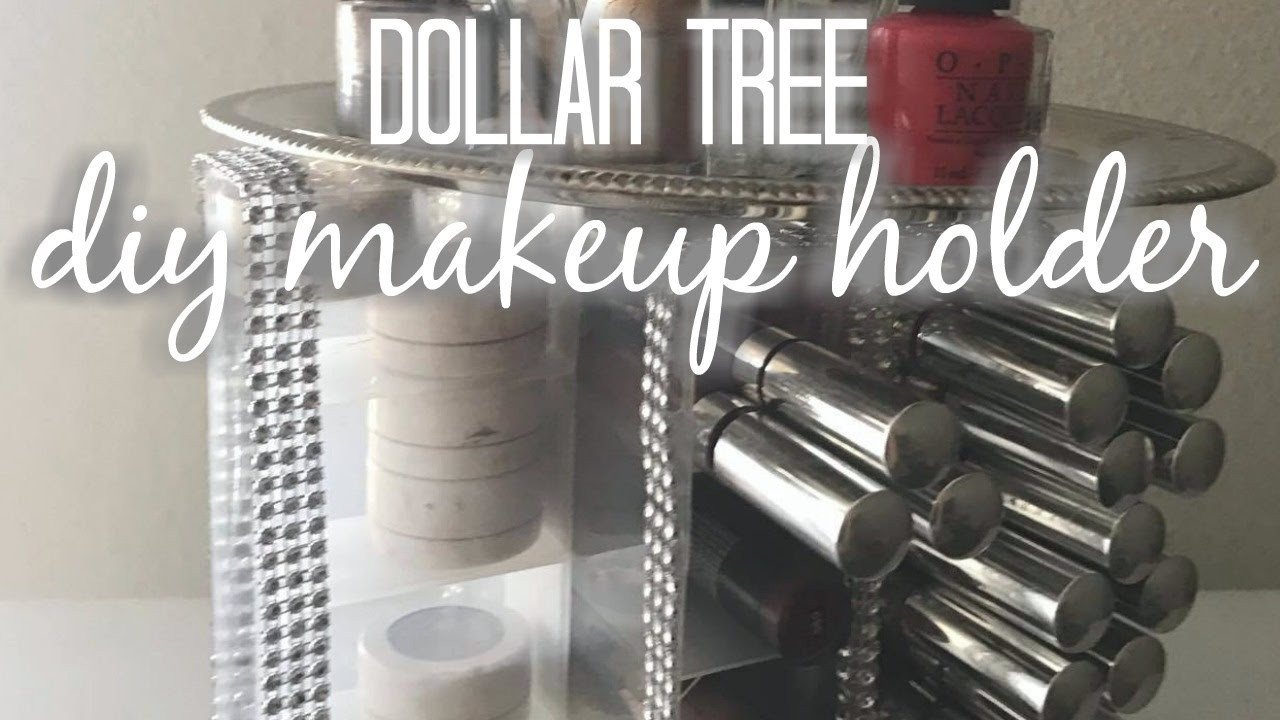 DIY Makeup Organizer Dollar Tree
 Dollar Tree DIY spinning Makeup organizer DIY HOME DECOR