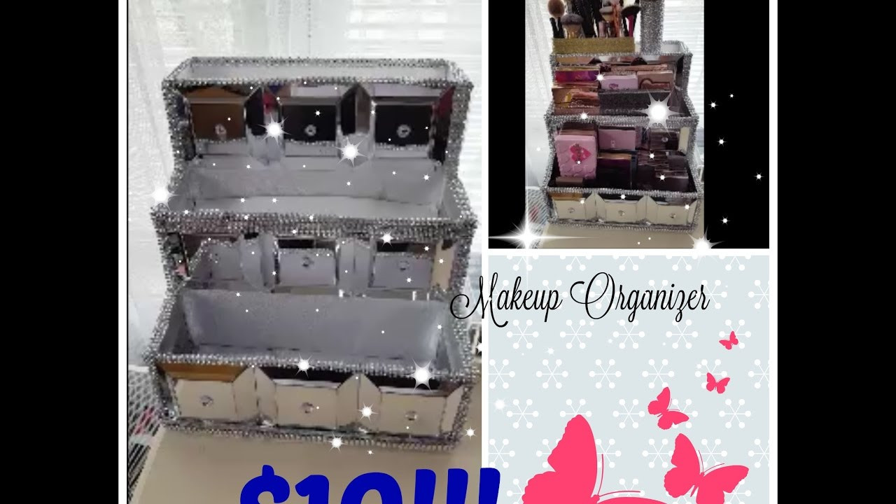 DIY Makeup Organizer Dollar Tree
 Dollar Tree DIY Makeup Organizer Storage