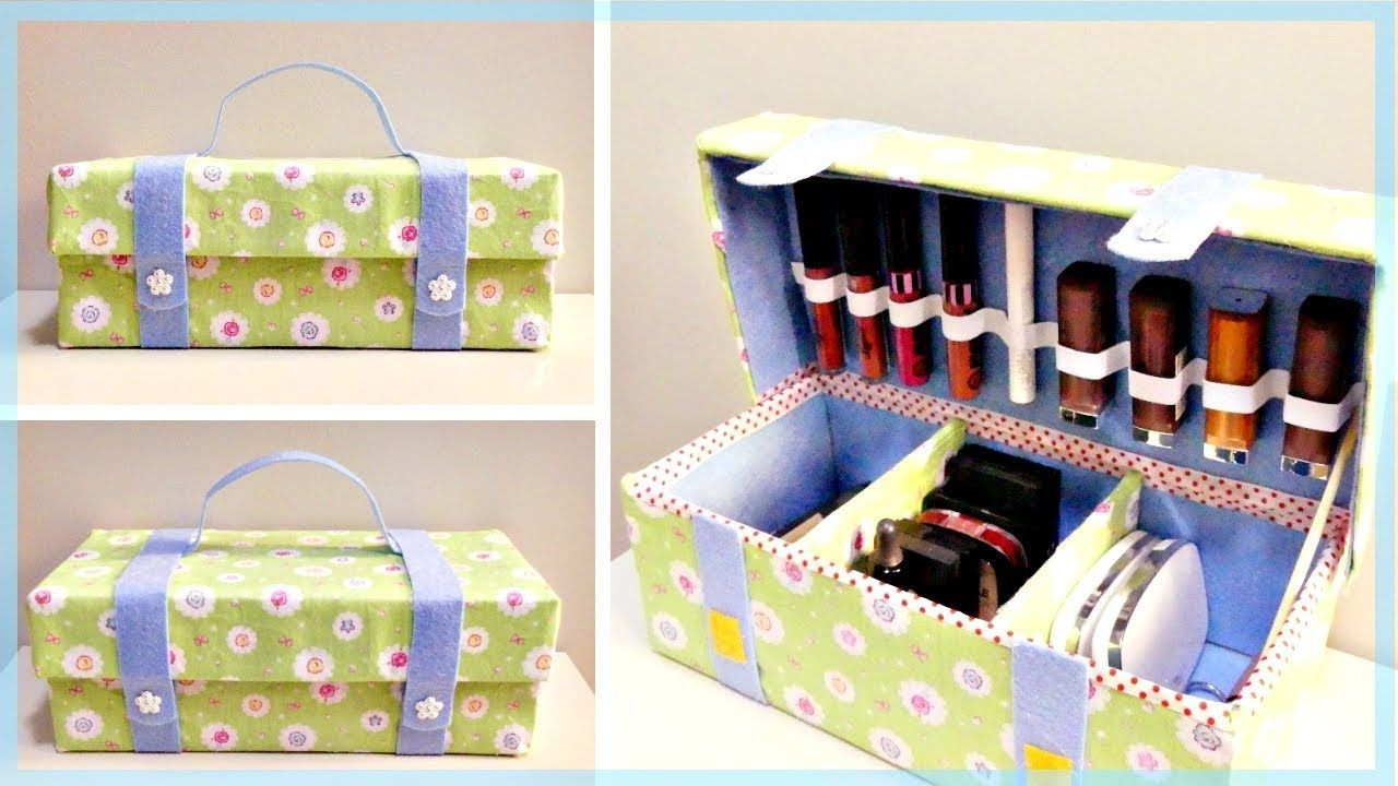 DIY Makeup Organizer Shoebox
 DIY ORGANIZER BAG How to Make a Cosmetic Organizer Bag