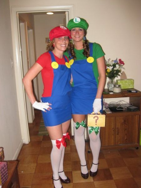 DIY Mario Costume
 Homemade Mario Costume Girls