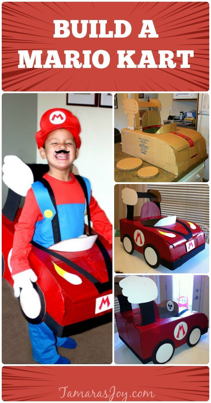 DIY Mario Costume
 Make a Mario Kart Halloween Costume