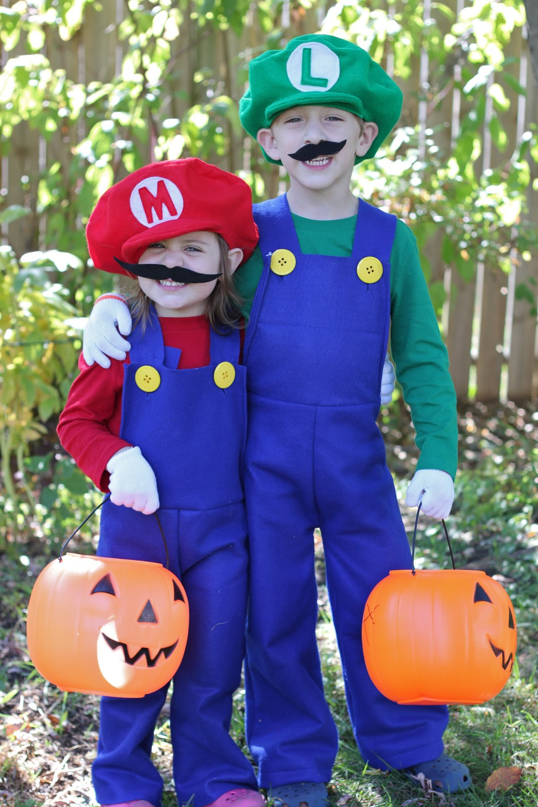 DIY Mario Costumes
 How to Make Mario and Luigi Costumes Tutorial Smashed