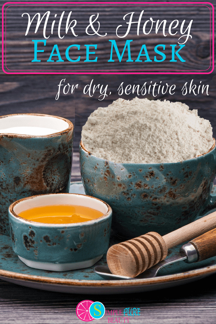 DIY Masks For Dry Skin
 Milk and Honey Homemade Face Mask for Dry Sensitive Skin