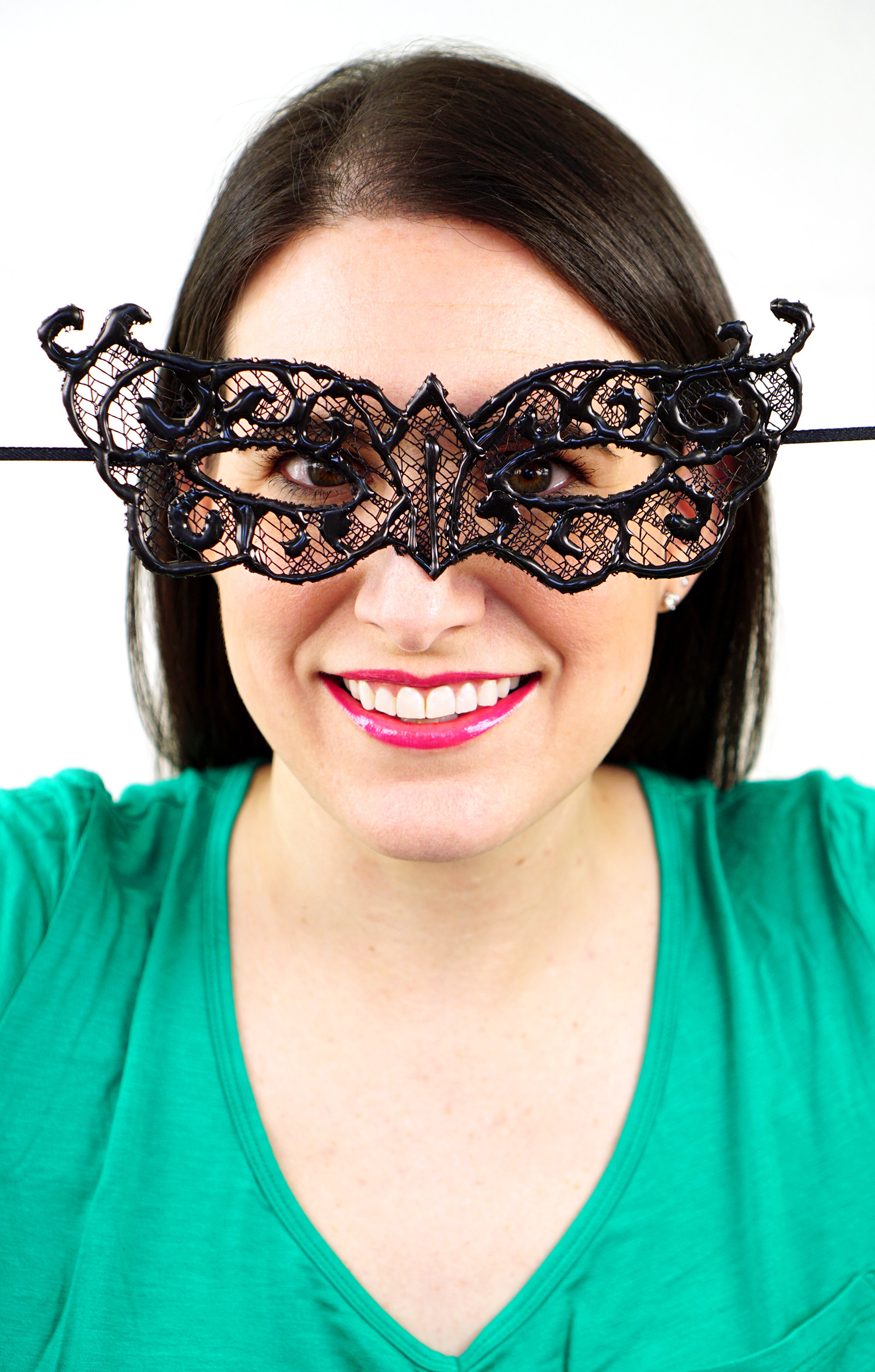DIY Masquerade Mask
 Easy DIY Lace Masquerade Mask from Hot Glue Happiness is