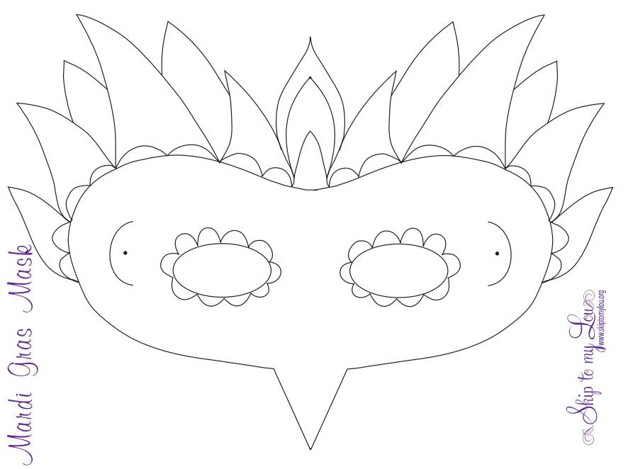 DIY Masquerade Mask Template
 19 Free Mardi Gras Mask Templates for Kids and Adults