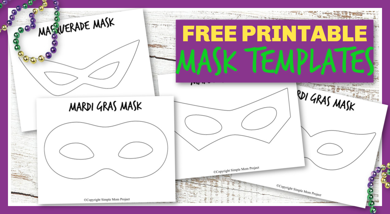 DIY Masquerade Mask Template
 Free Printable Diy Mask Templates for Mardi Gras and