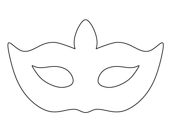 DIY Masquerade Mask Template
 Masquerade mask pattern Use the printable outline for