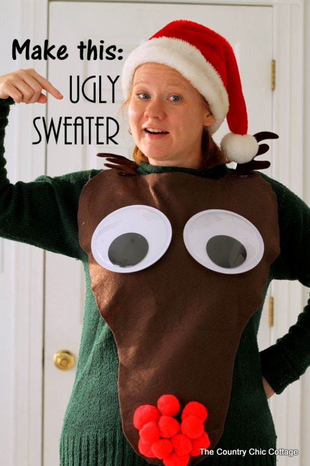 DIY Mens Ugly Christmas Sweaters
 34 DIY Ugly Christmas Sweaters For That Holiday Party