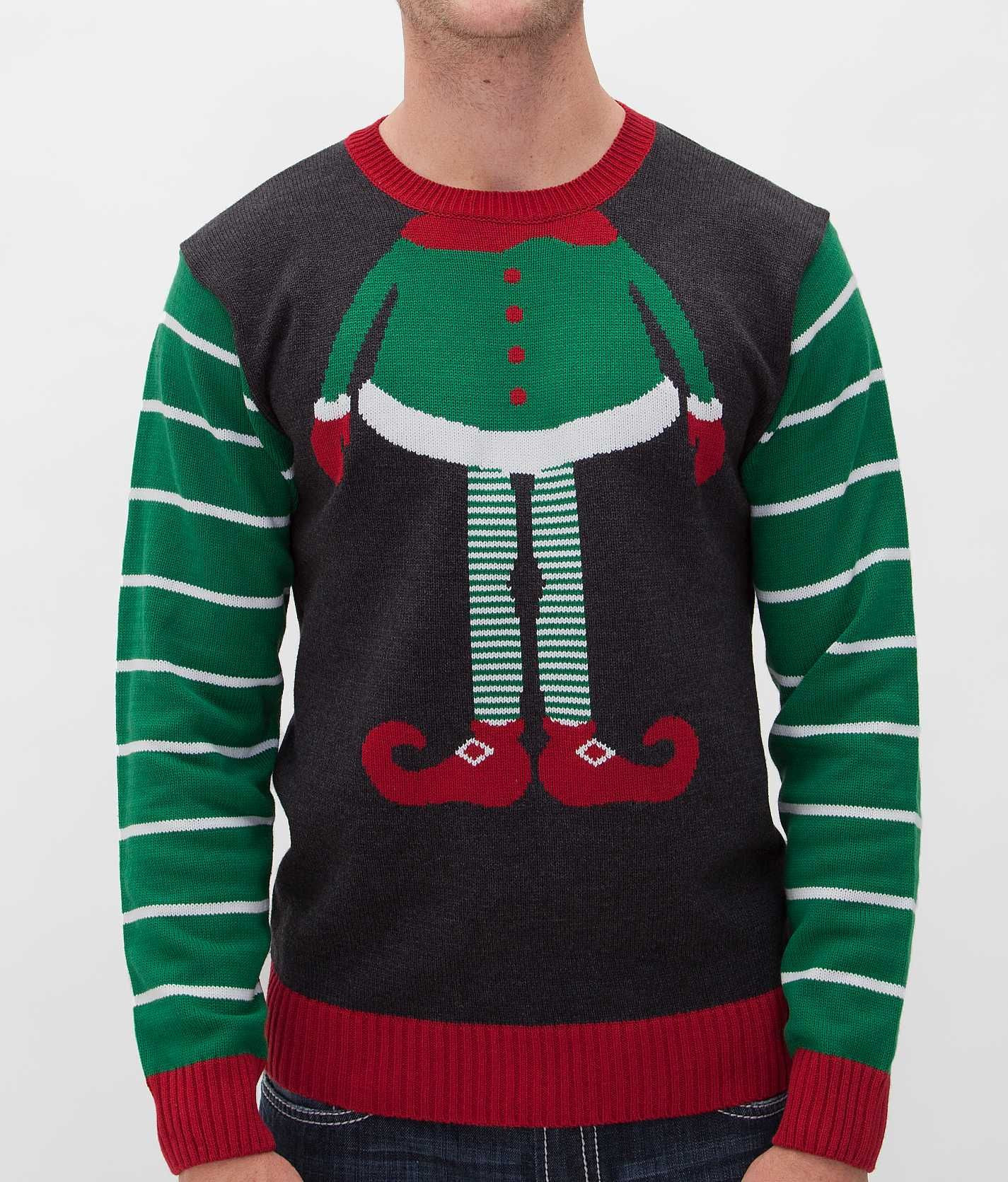 DIY Mens Ugly Christmas Sweaters
 Ugly Christmas Sweater Elf Sweater Men s Sweaters