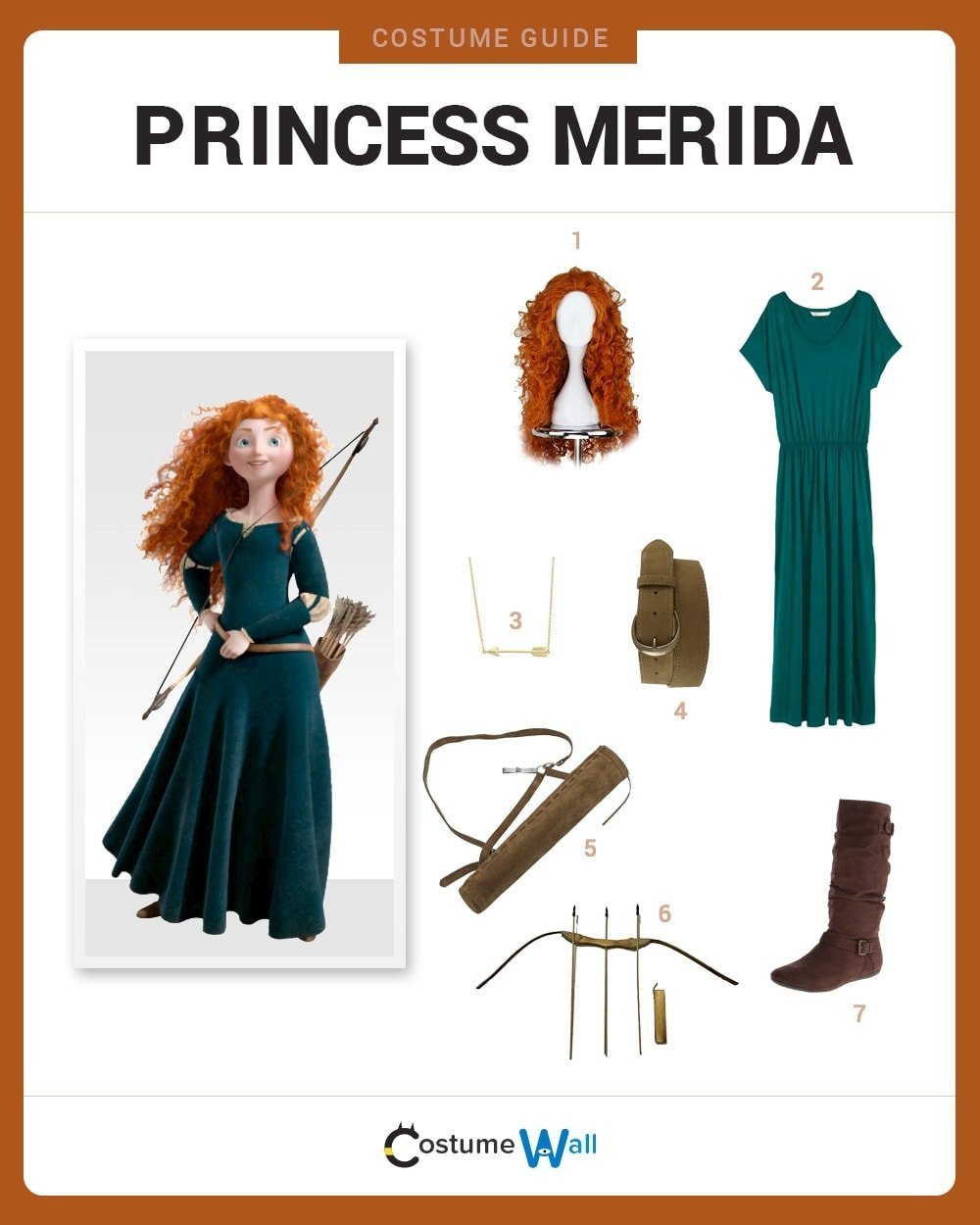 DIY Merida Costume
 Dress Like Princess Merida Costume DIY Outfit