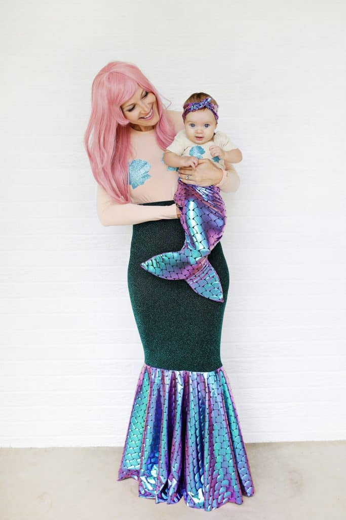 DIY Mermaid Costume Toddler
 Mother Daughter Mermaid Costume DIY A Beautiful Mess