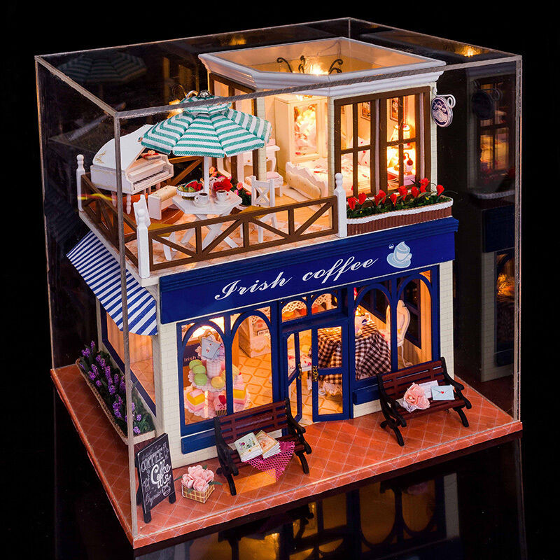 DIY Miniature Dollhouse Kits
 New Kits DIY Wooden Dollhouse Miniature Doll Houses Cover