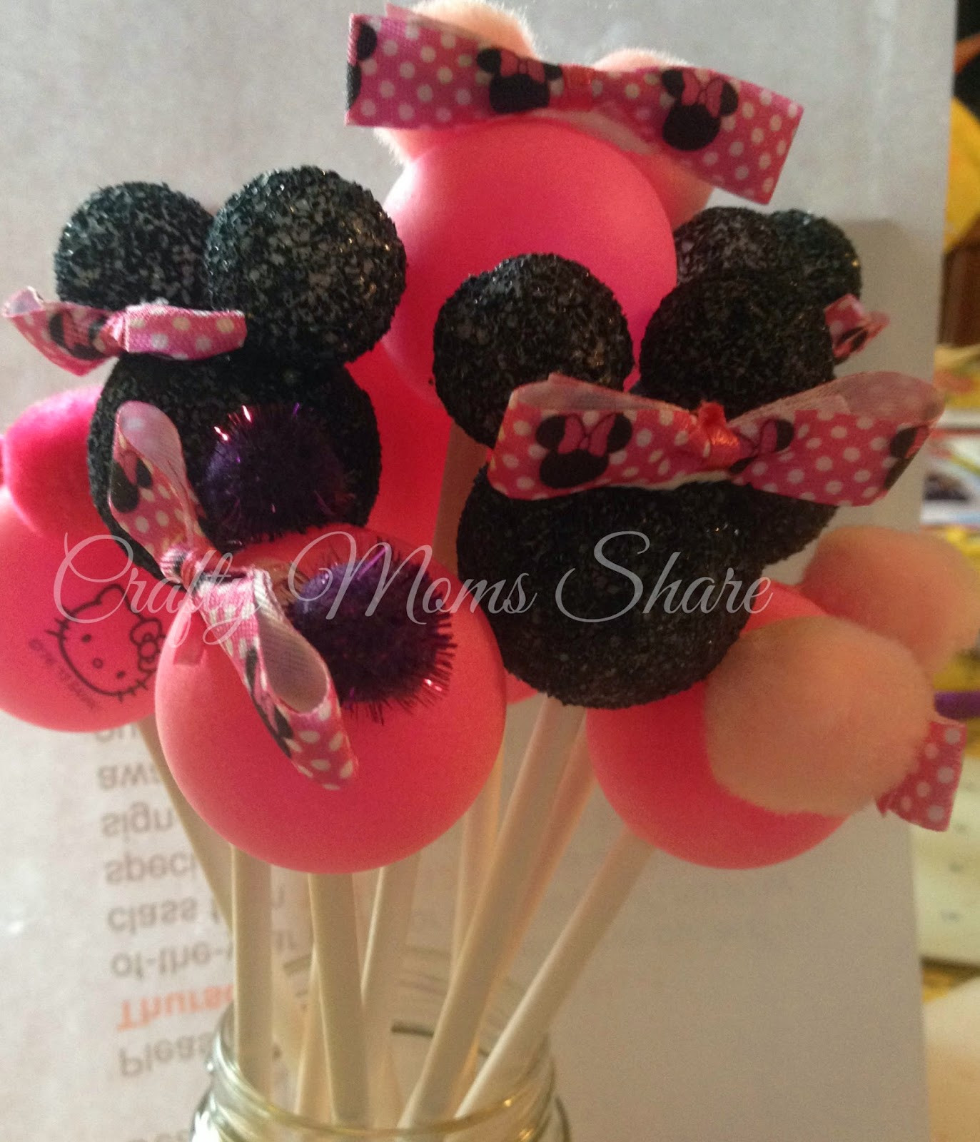 DIY Minnie Mouse Party Decorations
 Crafty Moms Minnie Mouse Birthday Party DIY