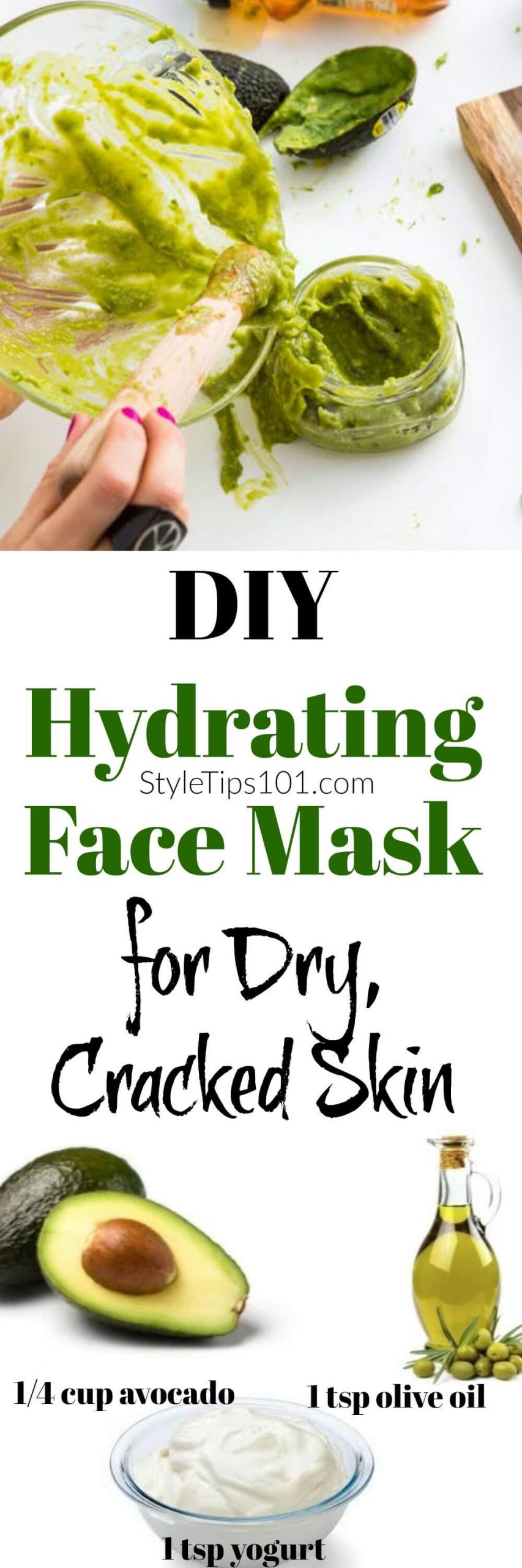 DIY Moisturizing Face Mask
 DIY Hydrating Face Mask With Avocado & Yogurt