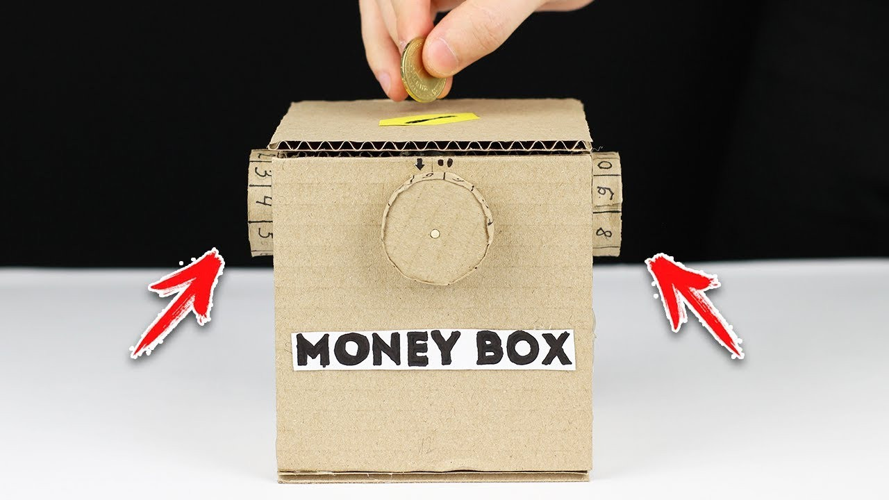 DIY Money Boxes
 How to Make Safe Coin Box with Password from Cardboard