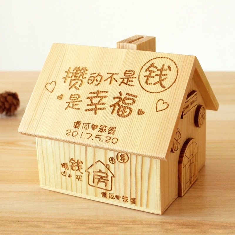 DIY Money Boxes
 DIY Wooden Piggy Bank Sweet Festival Gift Christmas