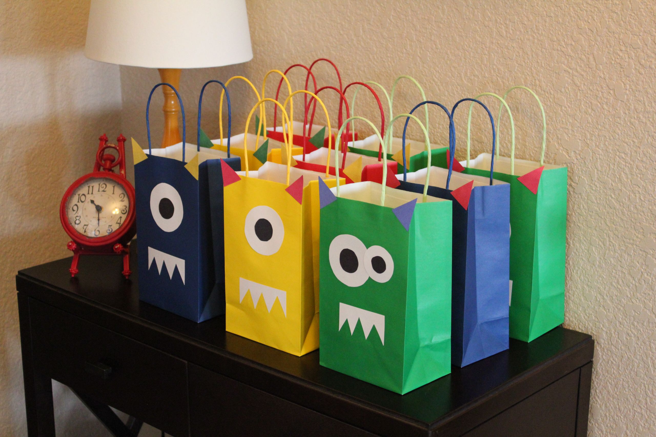 DIY Monster Party Decorations
 Monster First Birthday Party DIY Monster Favor Bags