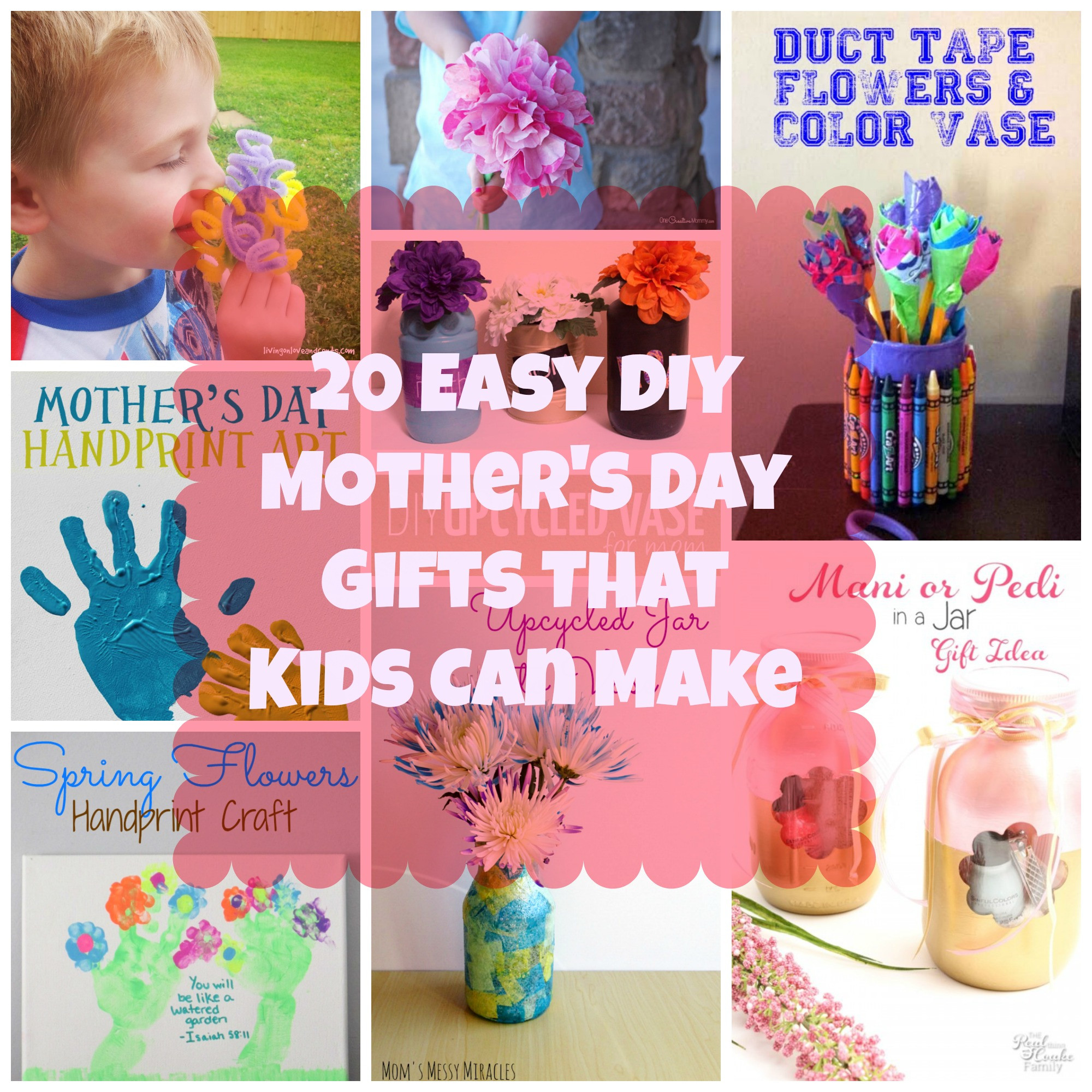 DIY Mothers Day Gifts From Kids
 20 Easy DIY Mother s Day Gifts That Kids Can Make