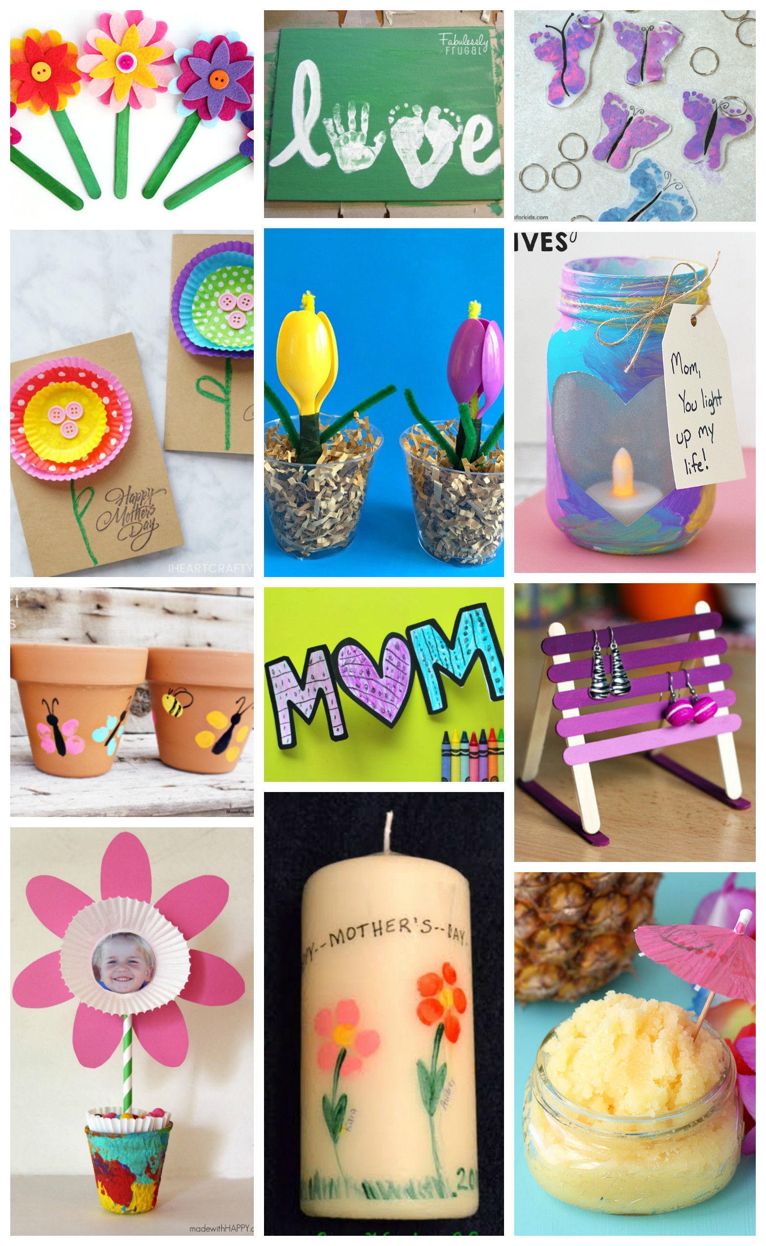 DIY Mothers Day Gifts From Kids
 Easy Mother s Day Crafts for Kids Happiness is Homemade