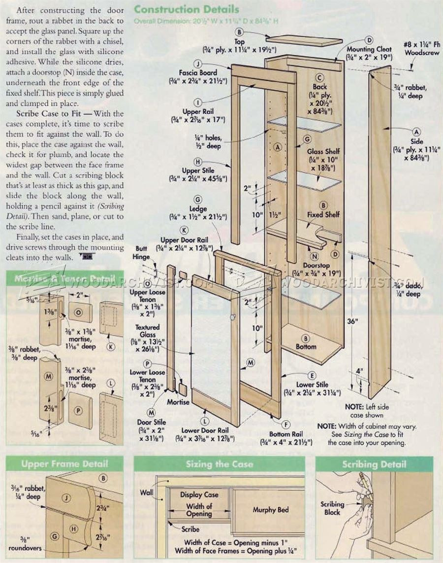 DIY Murphy Bed Plans Free
 Murphy Bed Plans • WoodArchivist