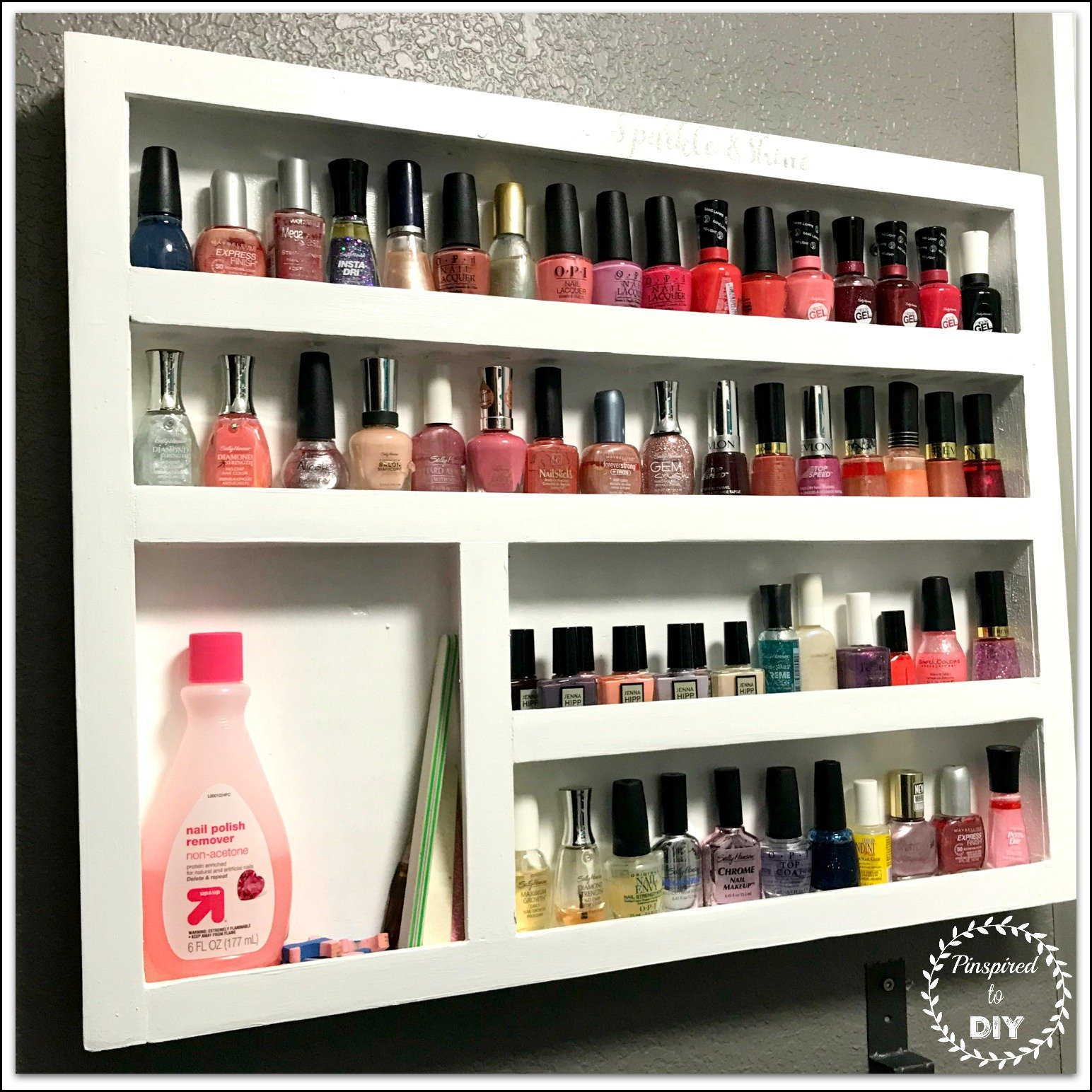 DIY Nail Rack
 Updated DIY Wood Nail Polish Rack Free plans